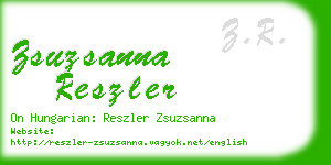 zsuzsanna reszler business card